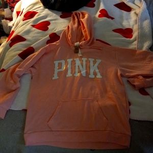 Pink Hoodie size small coral pink